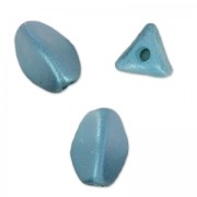 Perles en verre tchèque Pinch Beads 5x3 mm Pastel Petrol x50|raw }}