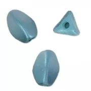 Perles en verre tchèque Pinch Beads 5x3 mm Pastel Petrol x50