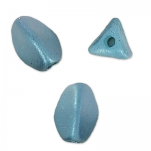 Perles en verre tchèque Pinch Beads 5x3 mm Pastel Petrol x50