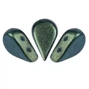 Perles en verre Amos® par Puca® 5x8 mm - Polynesian Emerald x10g