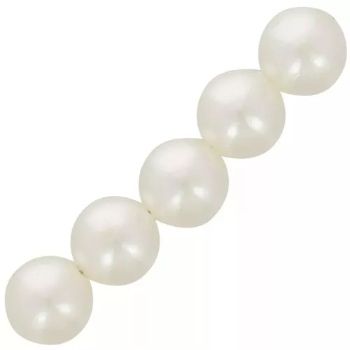 Perles rondes 18 mm imitation perle d'eau douce - Crème nacré x10