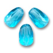 Poires facettées 7x5 mm Aquamarine  x25|raw }}