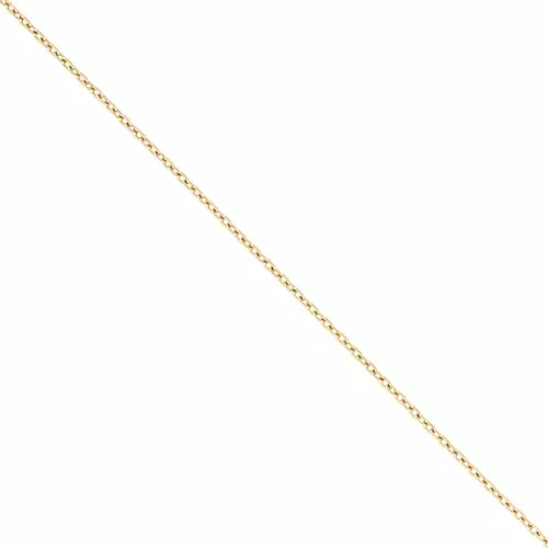 Chaîne maille Forçat limée biseautée 2 mm - Acier inoxydable 316L Doré x50cm