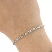 Chaîne maille Forçat 3.3 mm - Acier inoxydable 316L x1m