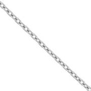 Chaîne maille Forçat limée 2.6 mm - Acier inoxydable 316L x1m