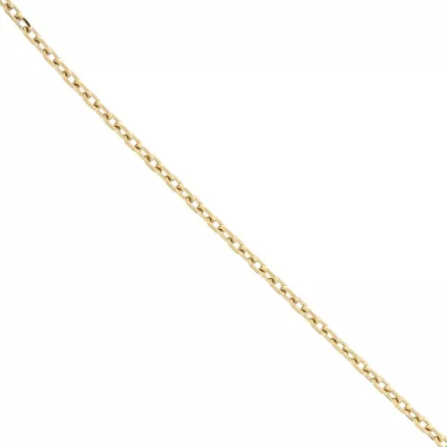 Chaîne maille Forçat limée 2.6 mm - Acier inoxydable 316L Doré x50cm