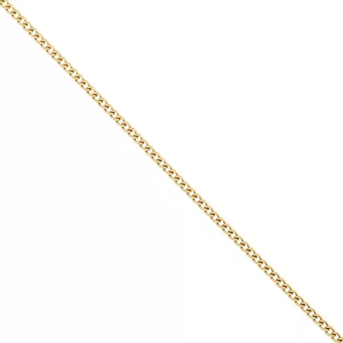Chaîne maille Gourmette limée 2.7 mm - Acier inoxydable 316L Doré x50cm