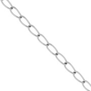 Chaîne maille Cheval limée 3.3 mm - Acier inoxydable 316L x1m