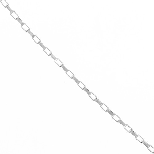 Chaîne maille Rectangle 2.7 mm - Acier inoxydable 304 x1m