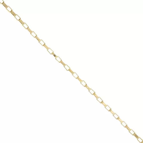 Chaîne maille Rectangle 2.7 mm - Acier inoxydable 304 Doré x50cm