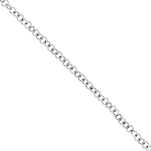 Chaîne maille Forçat ronde 4.9 mm - Acier inoxydable 316L x1m