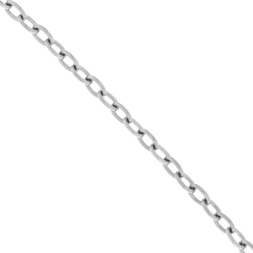 Chaîne maille Forçat 6.3 mm - Acier inoxydable 316L x50cm