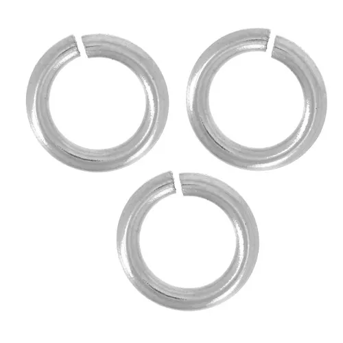 Anneaux ouverts 4x0.7 mm - Acier inoxydable 316L x10