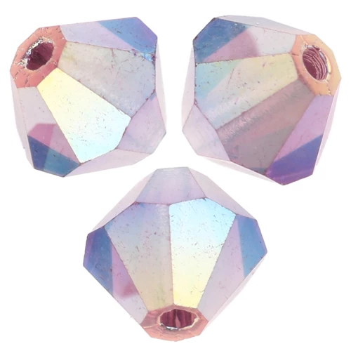 Perles toupies Preciosa - Rondelle Bead 5 mm - Amethyst AB 2X x12
