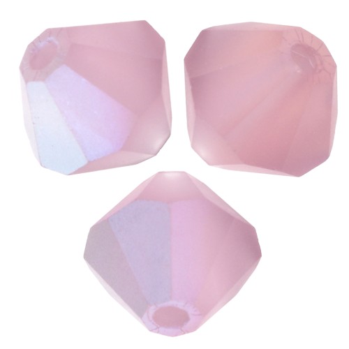 Perles toupies Preciosa - Rondelle Bead 6 mm - Light Amethyst AB Matt x12