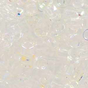 Perles de rocailles Matubo 7/0 - 3.5 mm Crystal AB x10g