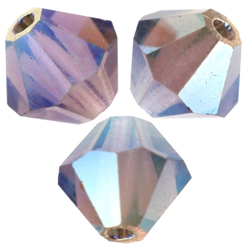 Perles toupies Preciosa - Rondelle Bead 5 mm - Black Diamond AB 2X x12