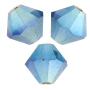 Perles toupies Preciosa - Rondelle Bead 5 mm - Montana AB 2X x12|raw }}