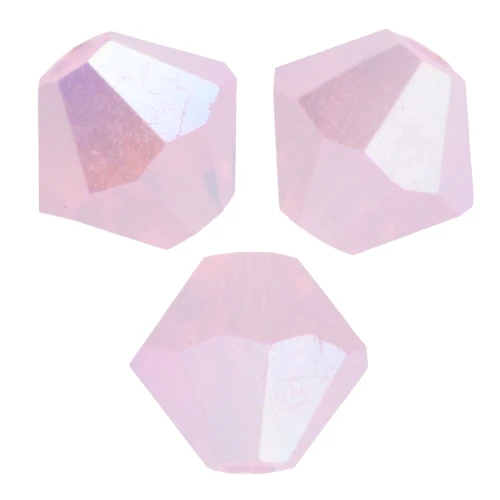 Perles toupies Preciosa - Rondelle Bead 5 mm - Rose Opal AB 2X x12