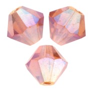 Perles toupies Preciosa - Rondelle Bead 5 mm - Topaz AB 2X x12|raw }}