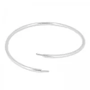 Bracelet flexible 20.5 cm pour semi-percées en Argent 925 x1