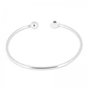 Bracelet flexible 17cm pour semi-percées en Argent 925 x1