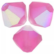 Perles toupies Preciosa - Rondelle Bead 5 mm - Fuchsia AB Matt x12|raw }}