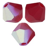 Perles toupies Preciosa - Rondelle Bead 5 mm - Siam AB Matt x12