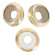 Perle stoppeur 7 mm avec un trou de 2.5 mm - Gold filled (or laminé) x1|raw }}
