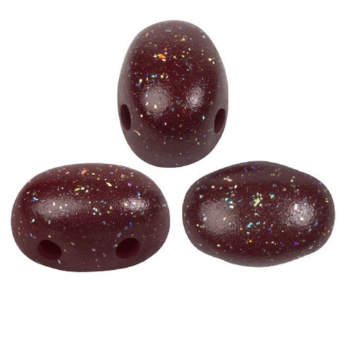 Perles en verre Samos® par Puca® 5x7 mm Constellation Garnet x10g