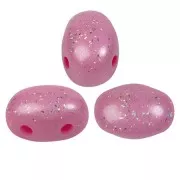 Perles en verre Samos® par Puca® 5x7 mm Constellation Persan Rose x10g