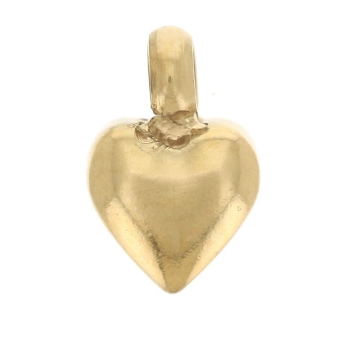 Breloques coeur 6x4mm - Acier inoxydable 304L Doré x2