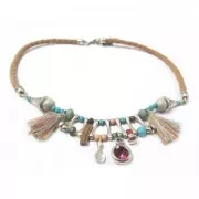 Intercalaires irréguliers 2 trous 20 mm Placage Argent fin vieilli x5