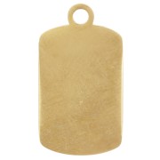 Breloque Tomato soup 18x10 mm résine époxy - Acier inoxydable 304L Doré - Rouge x1