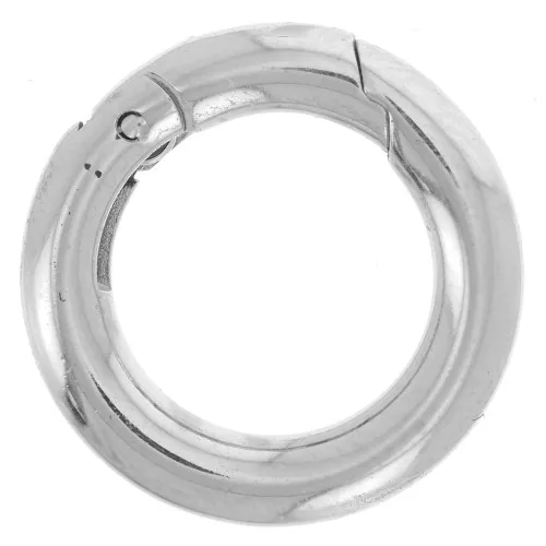 Fermoir rond mousqueton 14 mm - Acier inoxydable 304L x1
