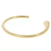 Bracelet jonc ovale design 9x165 mm - Acier inoxydable 304L Doré x1