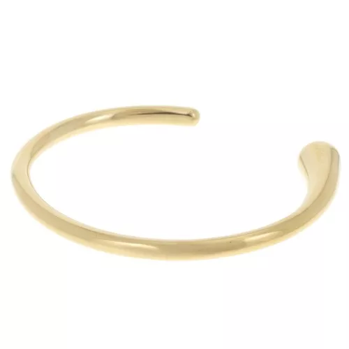Bracelet jonc ovale design 9x165 mm - Acier inoxydable 304L Doré x1