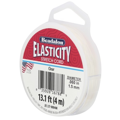 Fil élastique Elasticity 1.5 mm - Transparent x4m