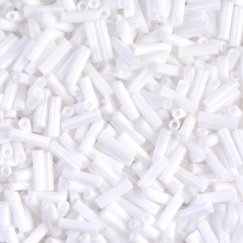 Bugles Miyuki 6 mm BGL-402 - Opaque White x10g