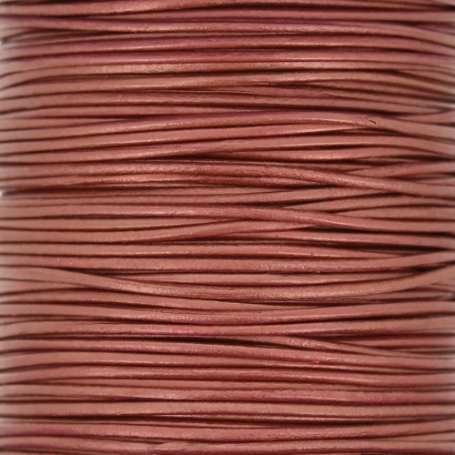 Cordon cuir européen 1 mm - Cuivré x1m