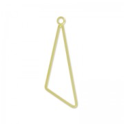 Pendentif triangle 44 mm Doré à l'or fin satiné x1|raw }}