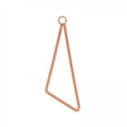 Pendentif triangle 44 mm Doré à l'or fin rose x1|raw }}