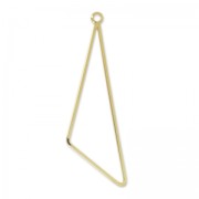 Pendentif triangle 58 mm Doré à l'or fin x1|raw }}