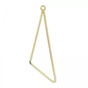 Pendentif triangle 58 mm Doré à l'or fin x1