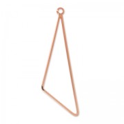 Pendentif triangle 58 mm Doré à l'or fin rose x1|raw }}