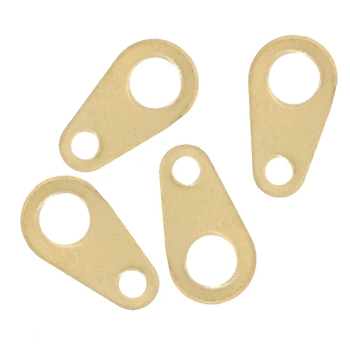 Attaches ovales 9x5 mm pour fermoir - Doré x10