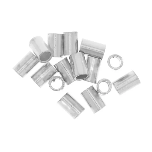 Tubes à écraser 3x2 mm - Argent 925 x30