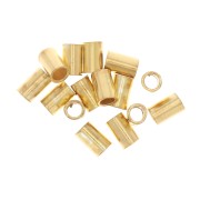 Tubes à écraser 3x2 mm - Argent 925 Doré x20|raw }}