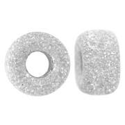 Perles rondelles Heishi diamantées 5x3 mm - Argent 925 x5