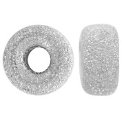 Perles rondelles diamantées 6x3 mm - Argent 925 x5
